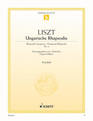 Book cover for Hungarian Rhapsody No. 6