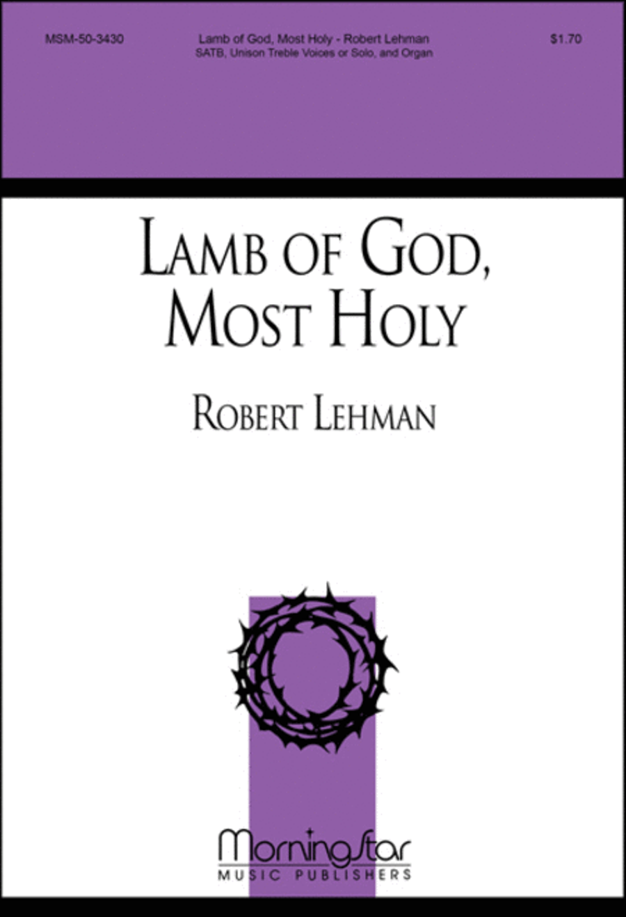 Lamb of God, Most Holy 4-Part scores gallery preview page 1