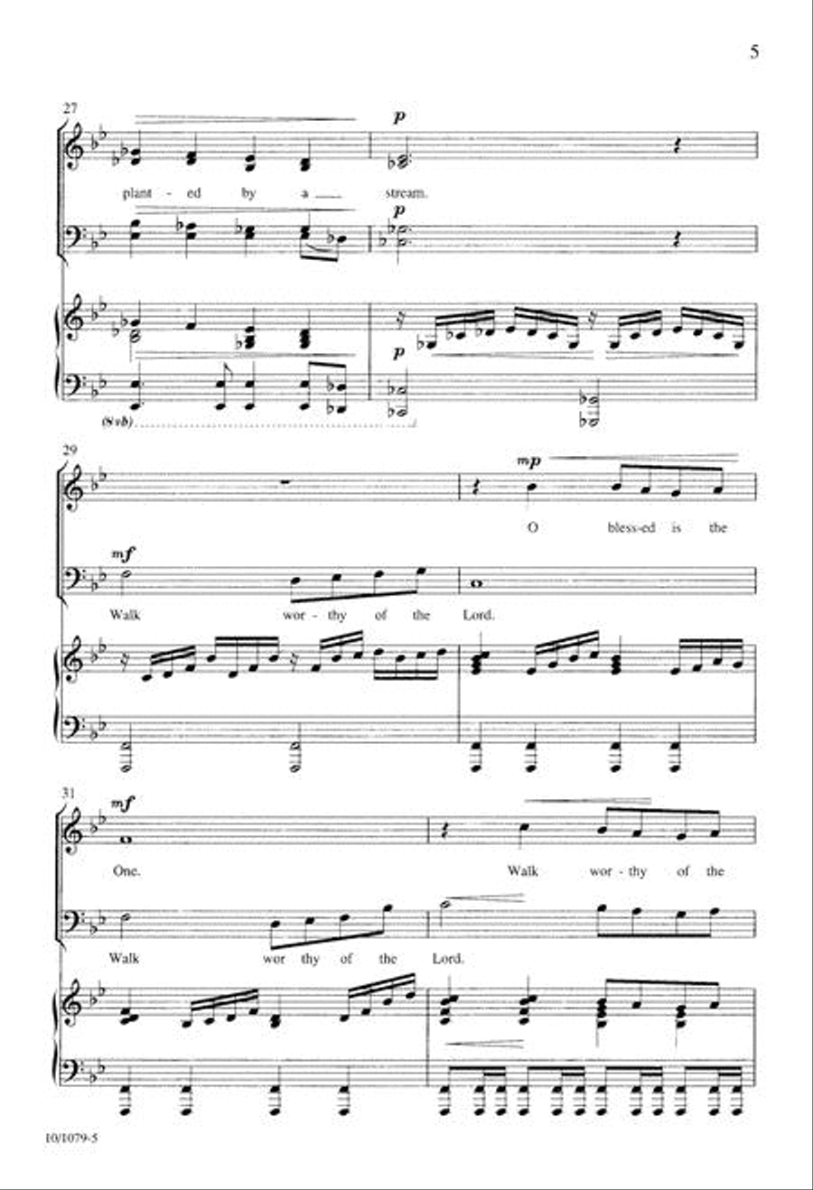 Walk Worthy Walk Worthy 4-Part scores gallery preview page 5