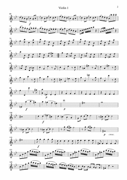 Mozart Symphony No.25, 1st mvt., for string quartet, CM010 image number null