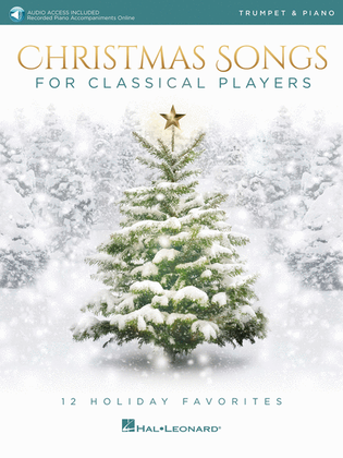 Book cover for Christmas Songs for Classical Players – Trumpet and Piano