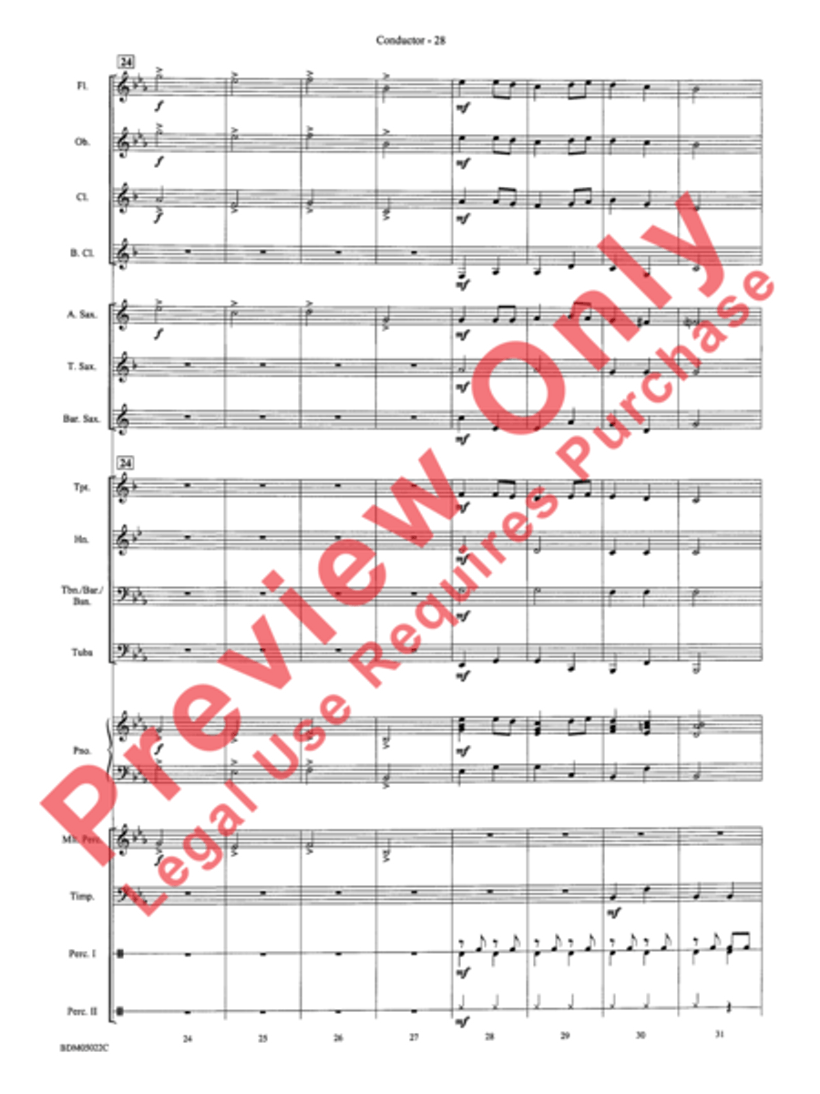 Belwin Beginning Band Kit #1 Concert Band scores gallery preview page 31