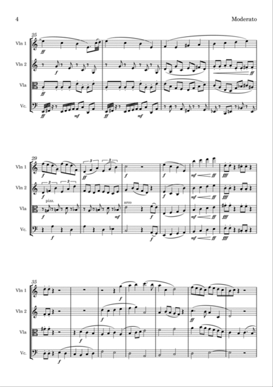 String Quartet No 1 String Quartet scores gallery preview page 4
