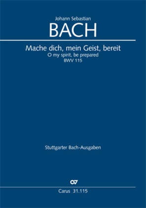 Book cover for O my spirit, be prepared (Mache dich, mein Geist, bereit)
