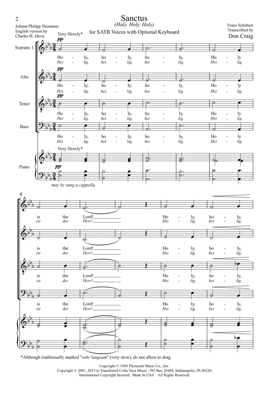 Sanctus (Holy Is The Lord) 4-Part scores gallery preview page 1