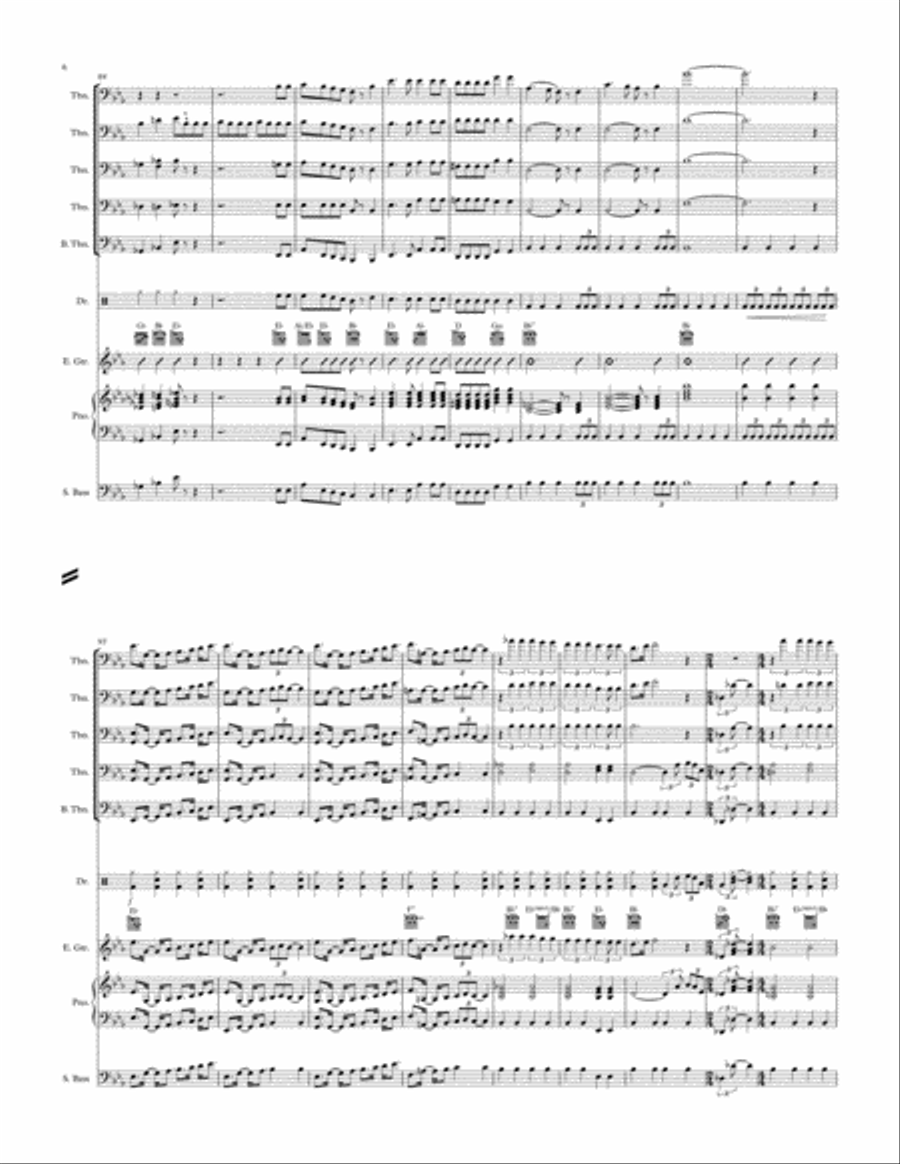 Bohemian Rhapsody Trombone Solo scores gallery preview page 6