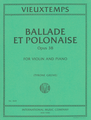 Book cover for Ballade Et Polonaise, Opus 38