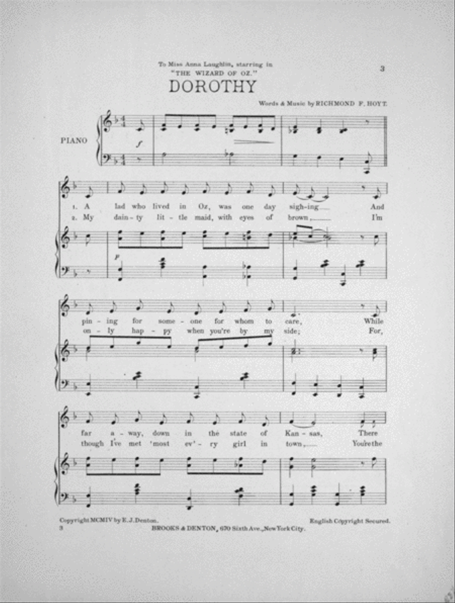 Dorothy Voice scores gallery preview page 2