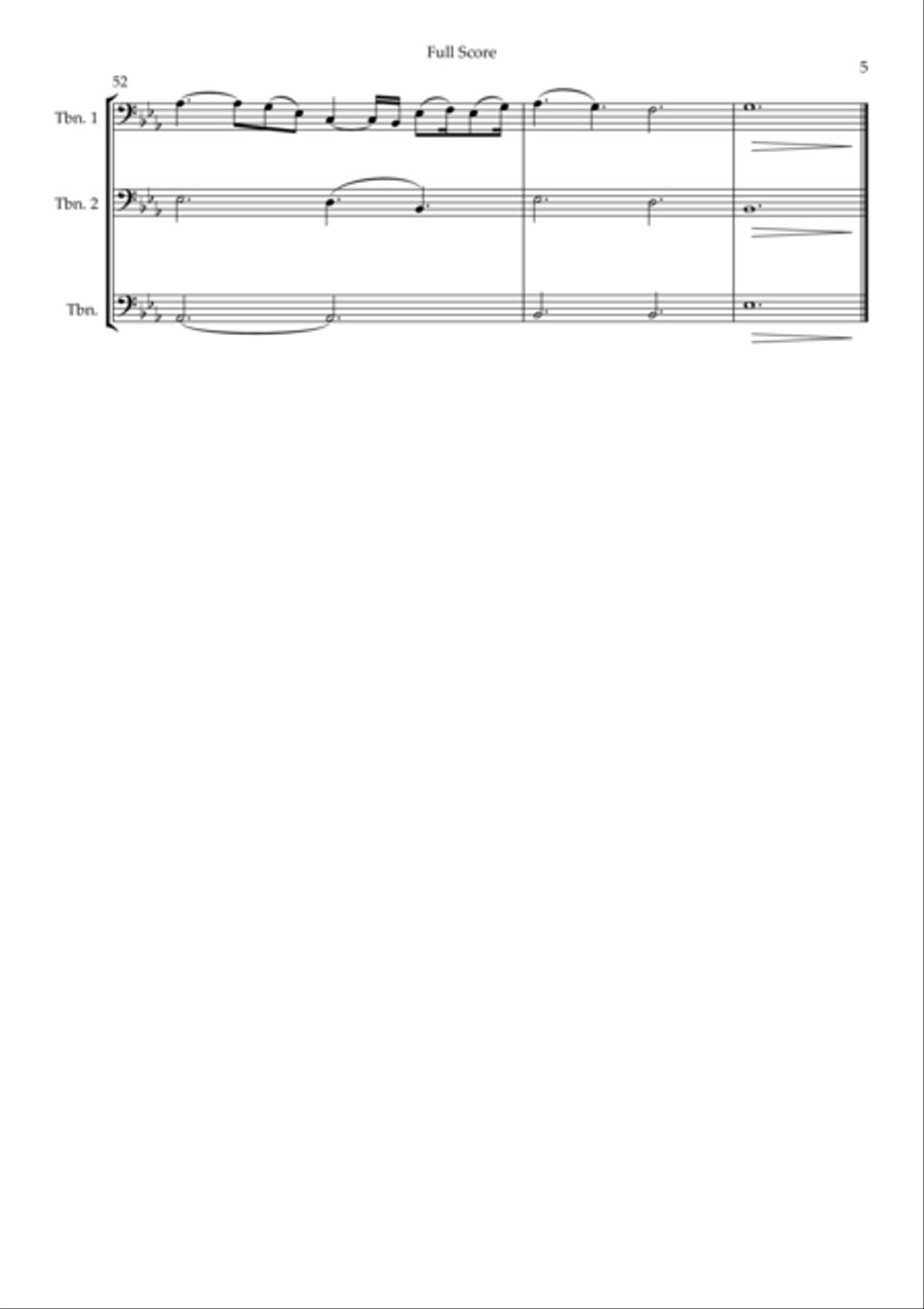 A Thousand Years Trombone Trio scores gallery preview page 5