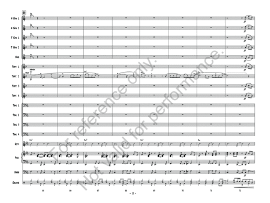 Victor's Return Victor's Return Jazz Ensemble scores gallery preview page 12