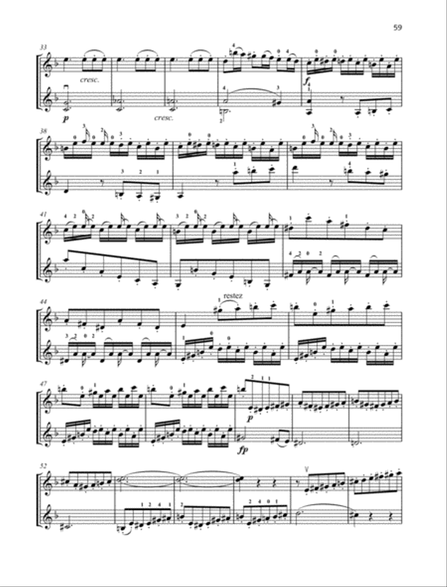 Duo concertant G major Duo concertant G major Violin scores gallery preview page 2