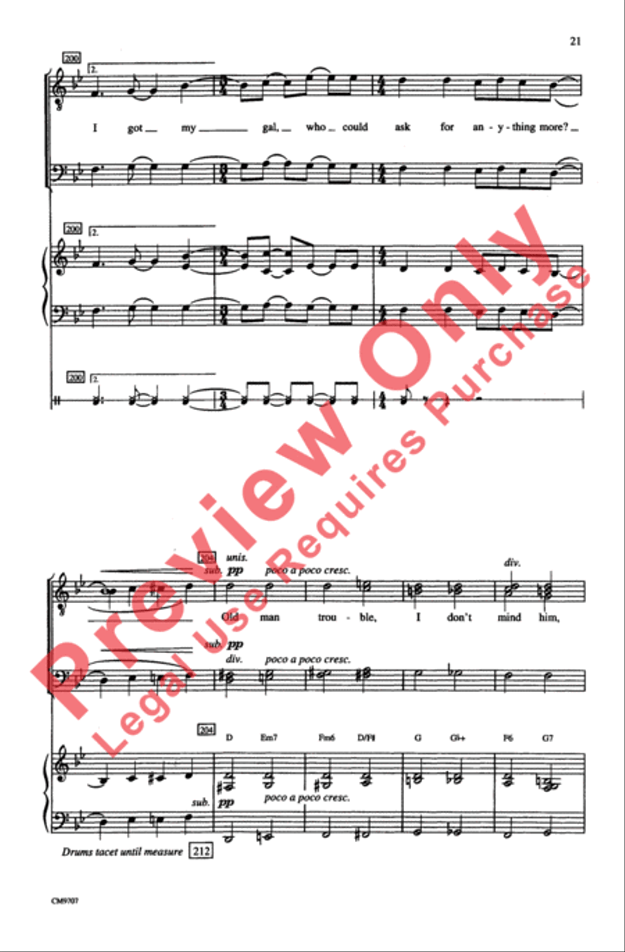 Gershwin Showcase Gershwin Showcase Men's Choir scores gallery preview page 21