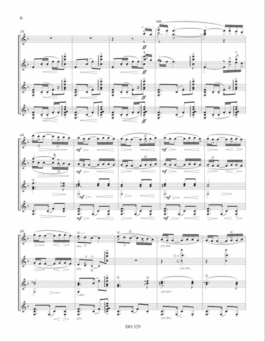 Soirée dans Grenade Guitar Ensemble scores gallery preview page 6
