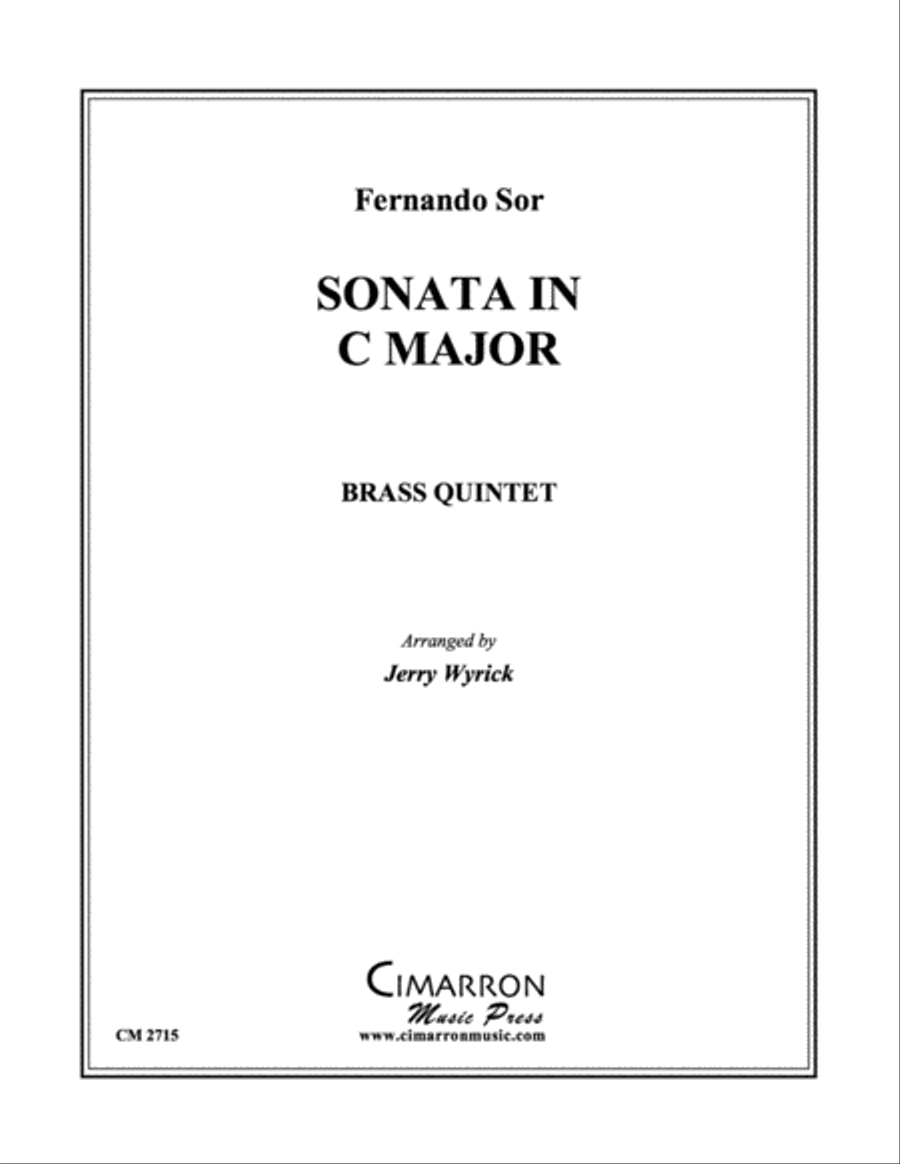 Sonata in C Major Sonata in C Major Brass Quintet scores gallery preview page 1