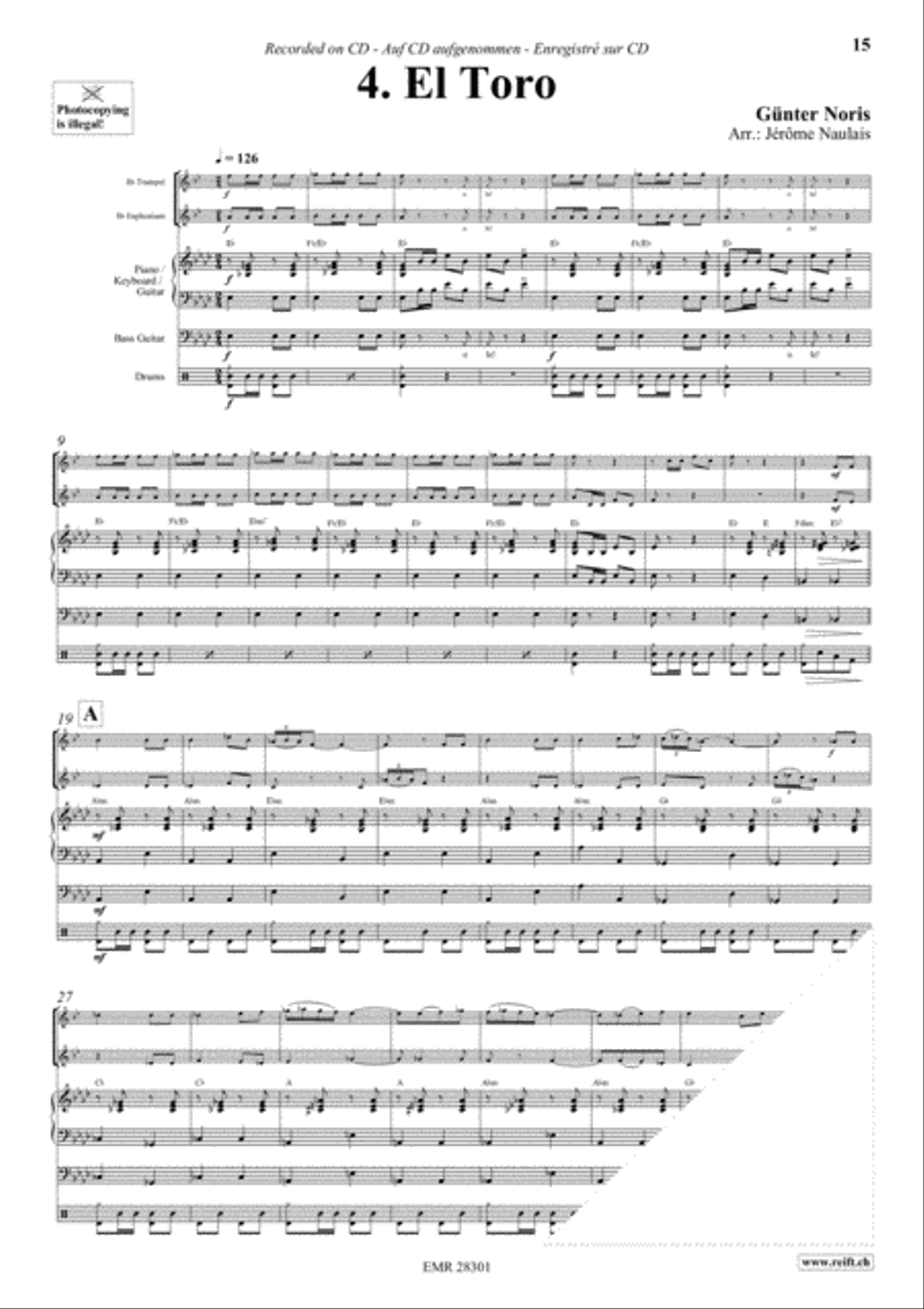 Let's Dance Volume 2 Brass Ensemble scores gallery preview page 6