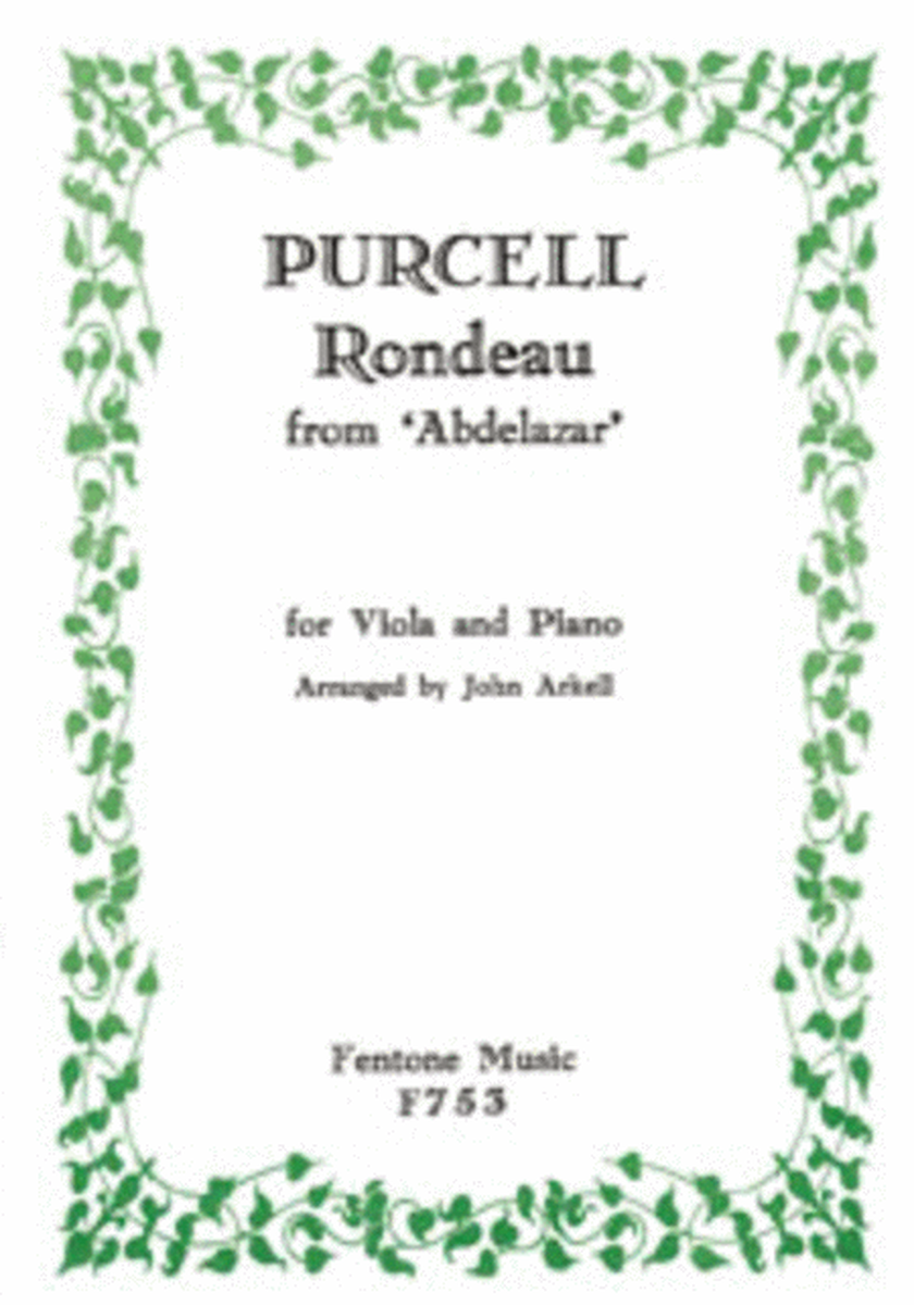 Rondeau From Abdelazar - Viola And Piano