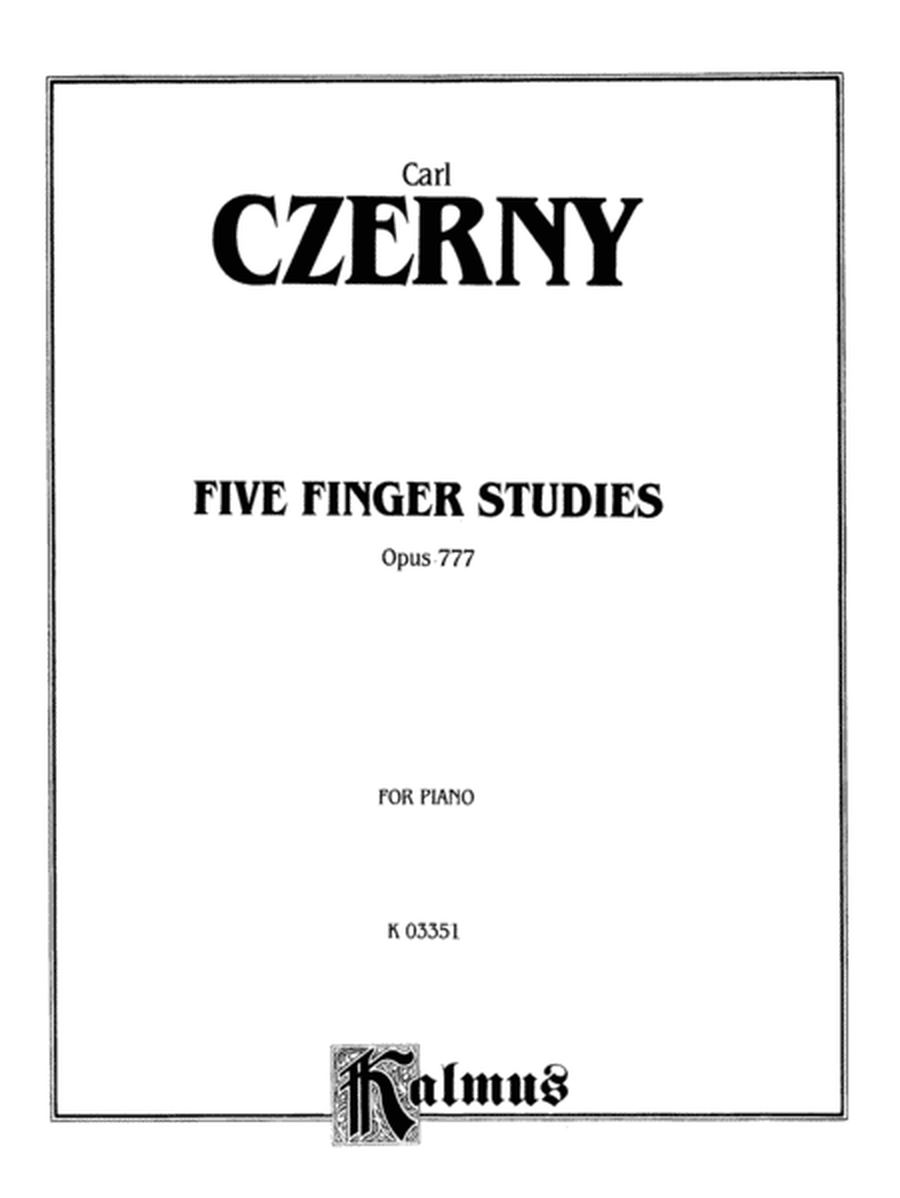 Five Finger Studies, Op. 777