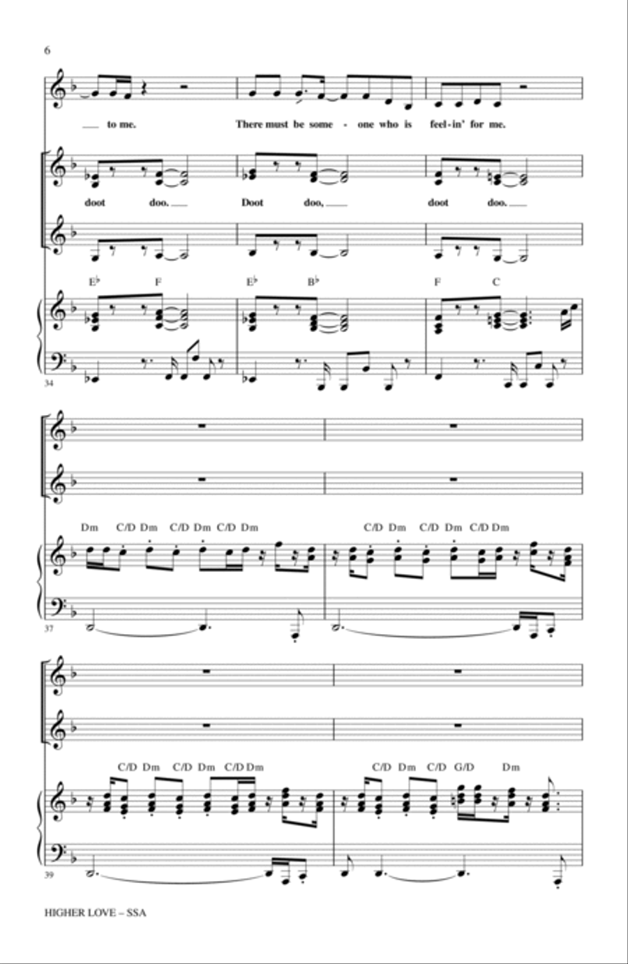 Higher Love SSA scores gallery preview page 5