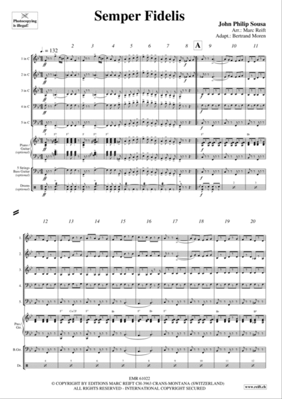 Semper Fidelis Score scores gallery preview page 3