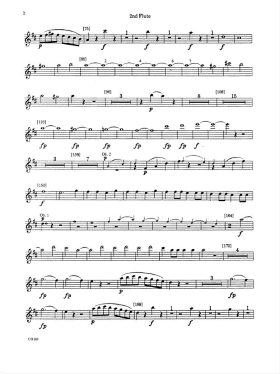 The Marriage of Figaro -- Overture: 2nd Flute Full Orchestra scores gallery preview page 2