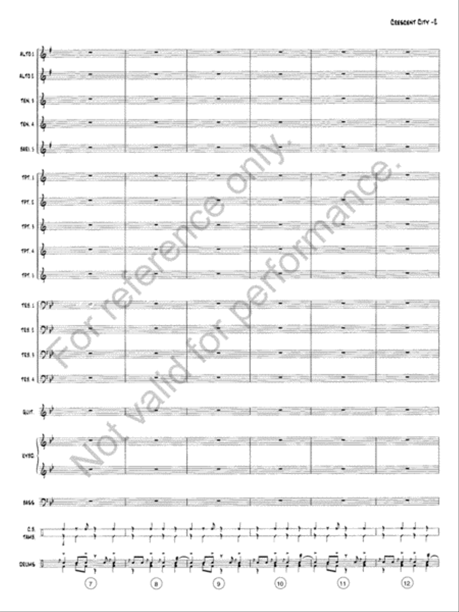 The Crescent City Stomp Jazz Ensemble scores gallery preview page 3