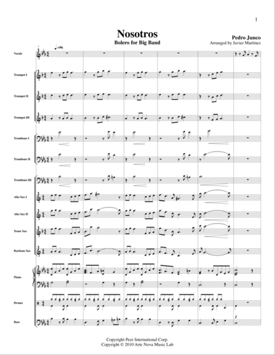 Nosotros Jazz Ensemble scores gallery preview page 2