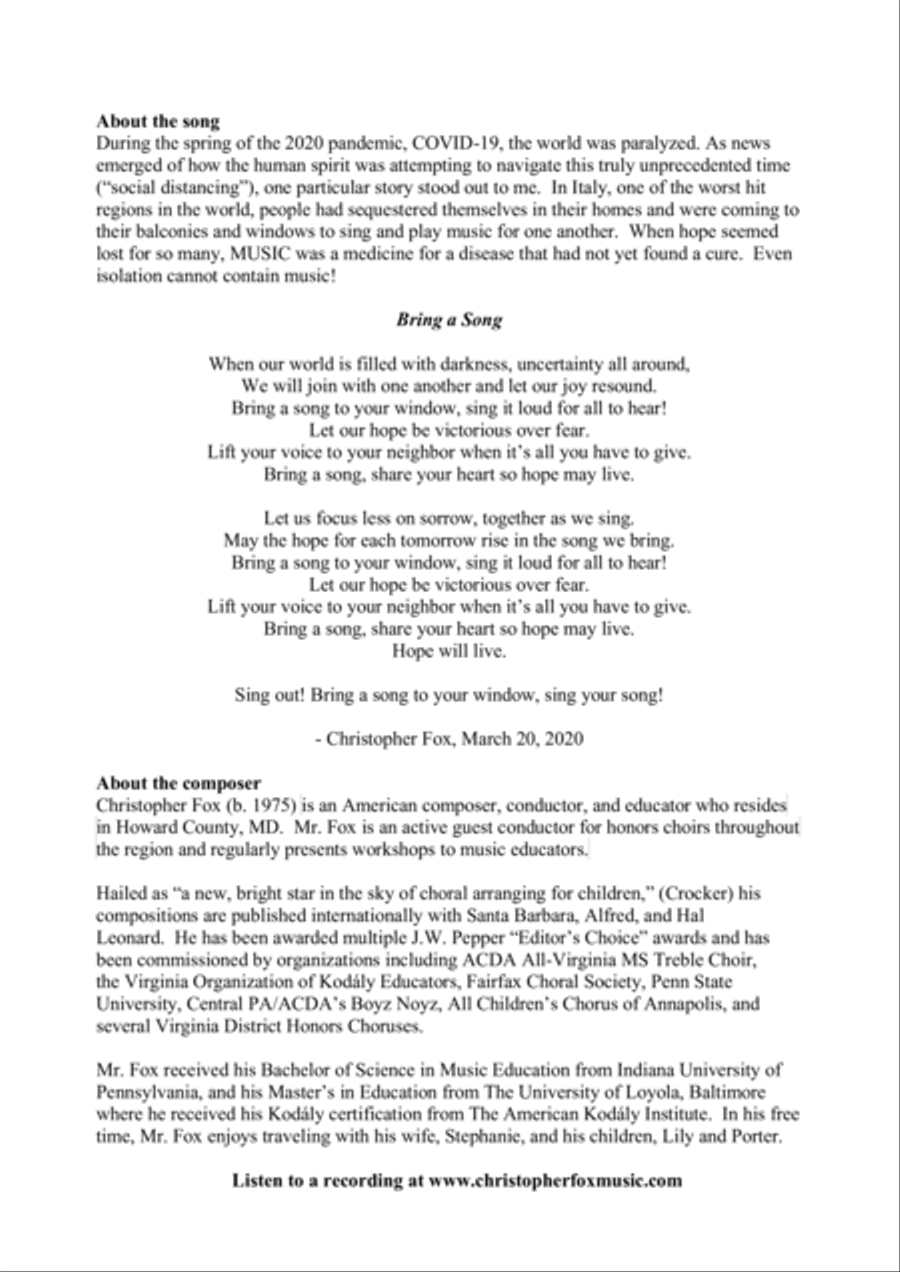 Bring A Song SA SA scores gallery preview page 2