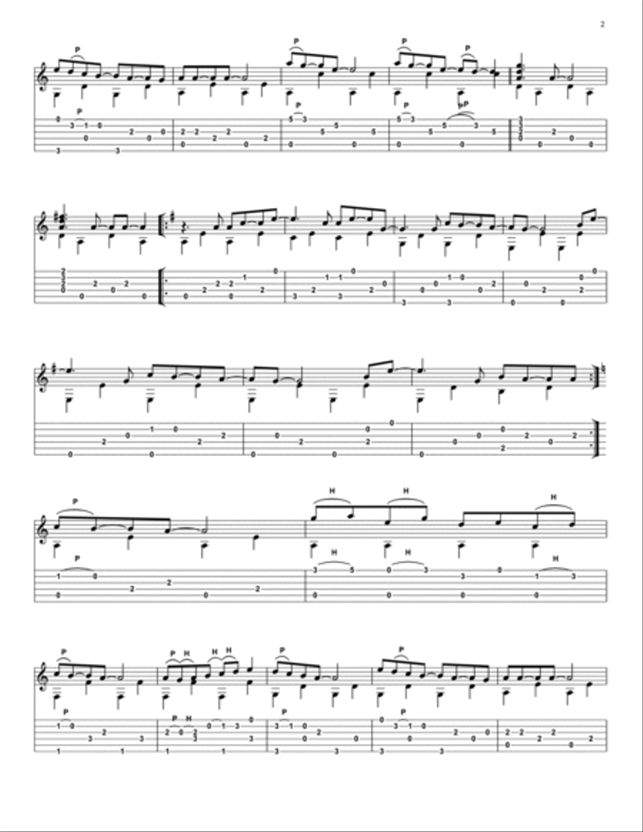 Outro in A minor (No.2) Part scores gallery preview page 2