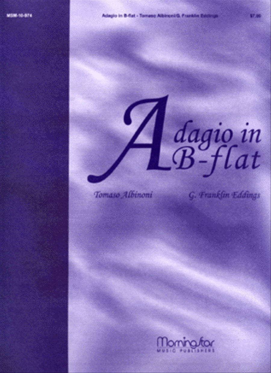 Adagio in B-Flat Organ scores gallery preview page 1
