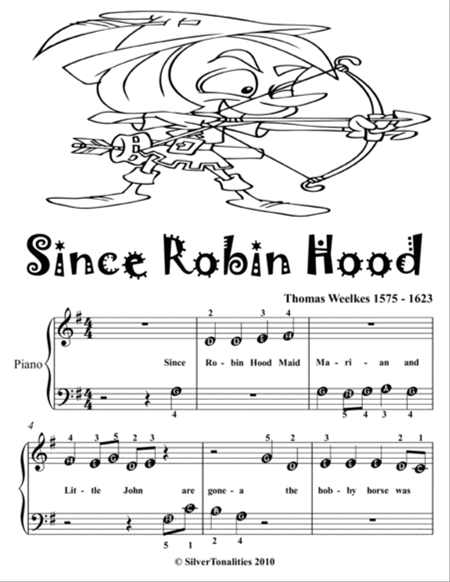 Since Robin Hood Beginner Piano Sheet Music 2nd Edition Easy Piano scores gallery preview page 2