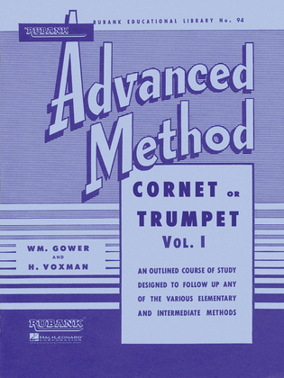 Book cover for Rubank Advanced Method – Cornet or Trumpet, Vol. 1