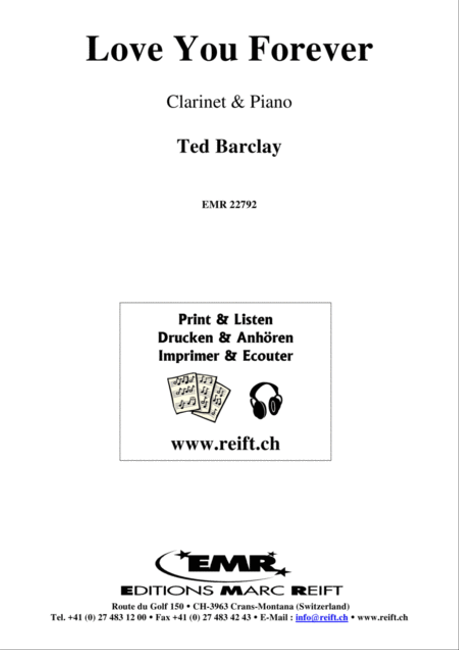 Love You Forever Clarinet Solo scores gallery preview page 2