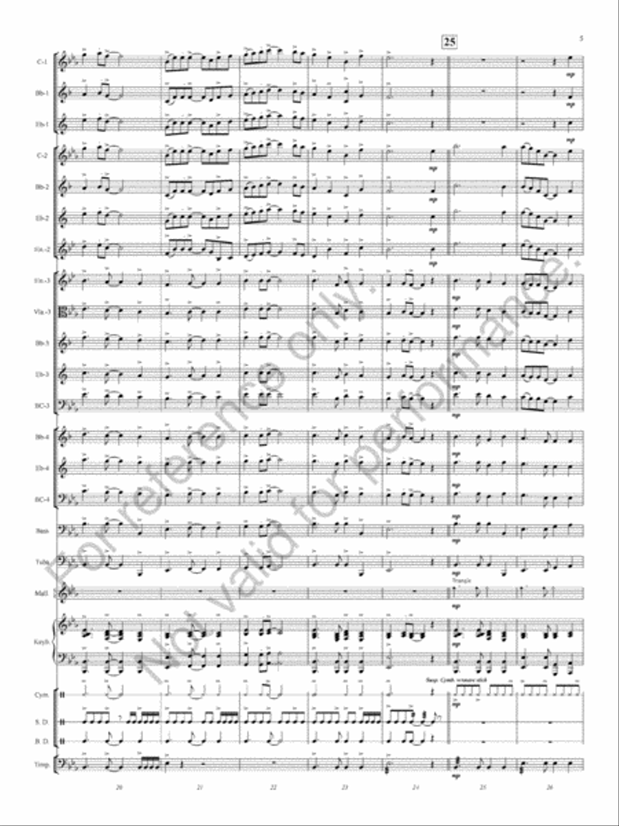 Ashland Park Concert Band scores gallery preview page 7