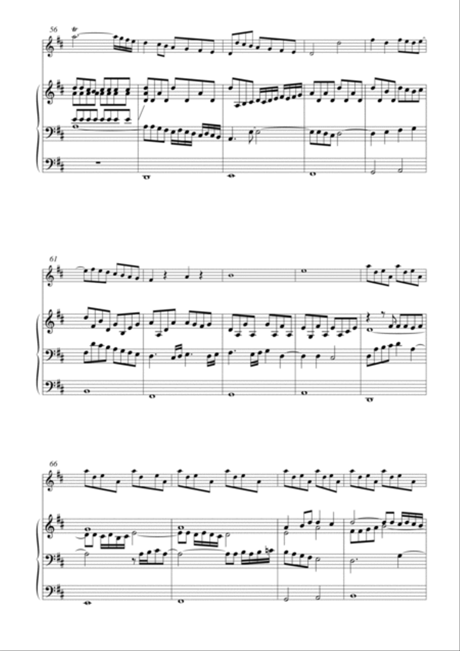 Ciacona in D für Oboe (Soloinstrument) und Orgel Woodwind Duet scores gallery preview page 4