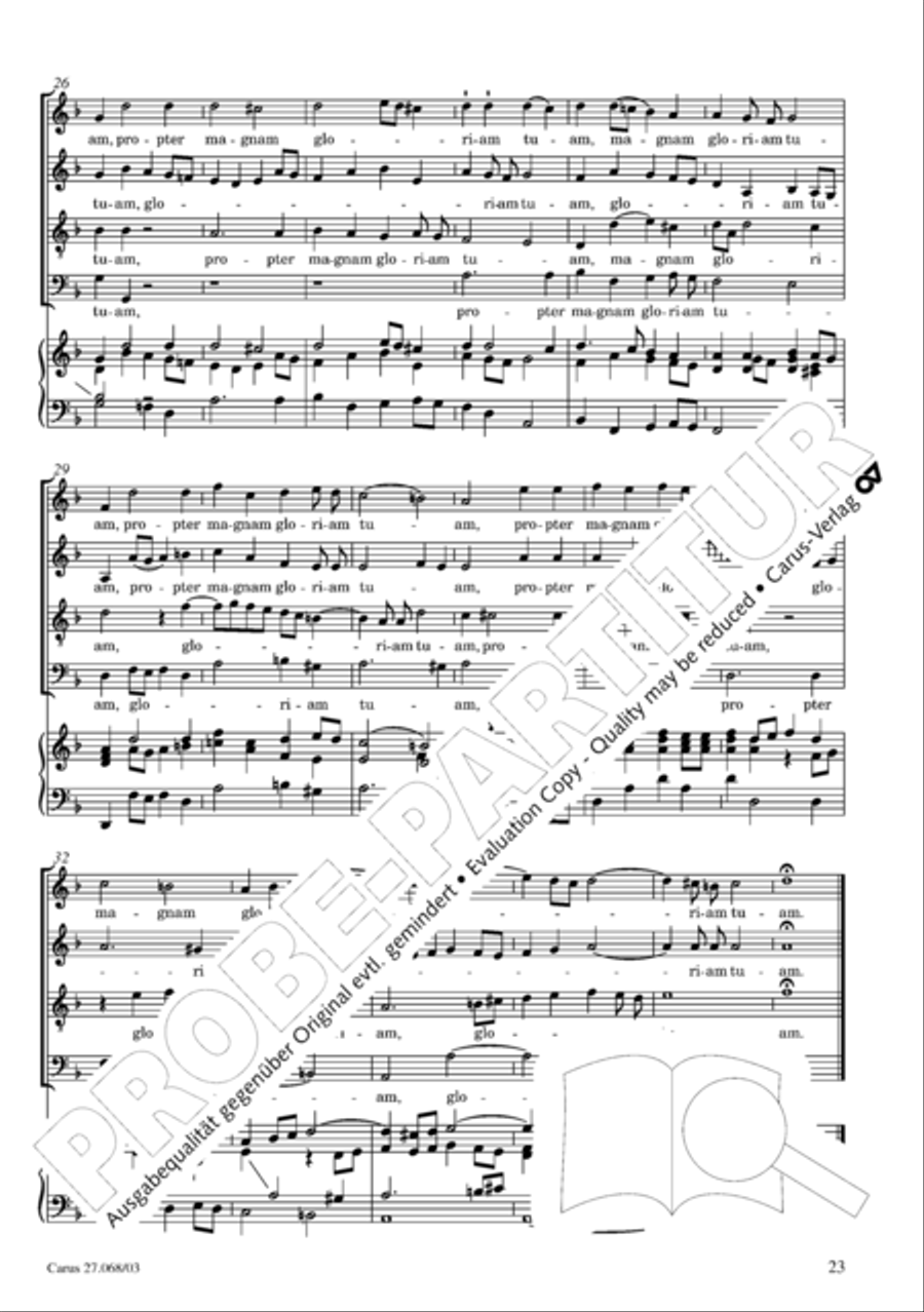 Mass in D minor (Missa in d) 4-Part scores gallery preview page 24