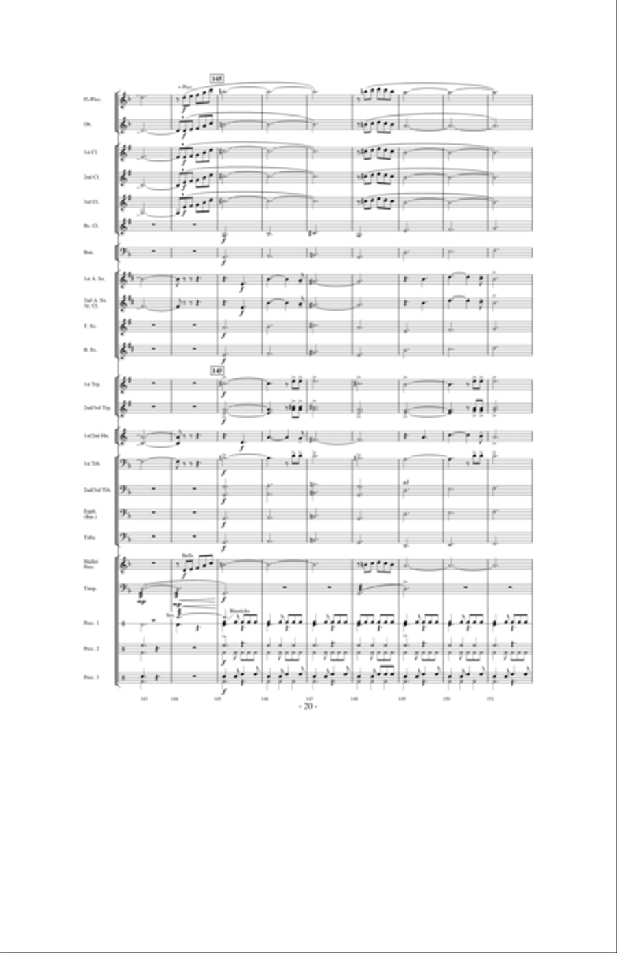 Dragons Fly on the Winds of Time Concert Band scores gallery preview page 19