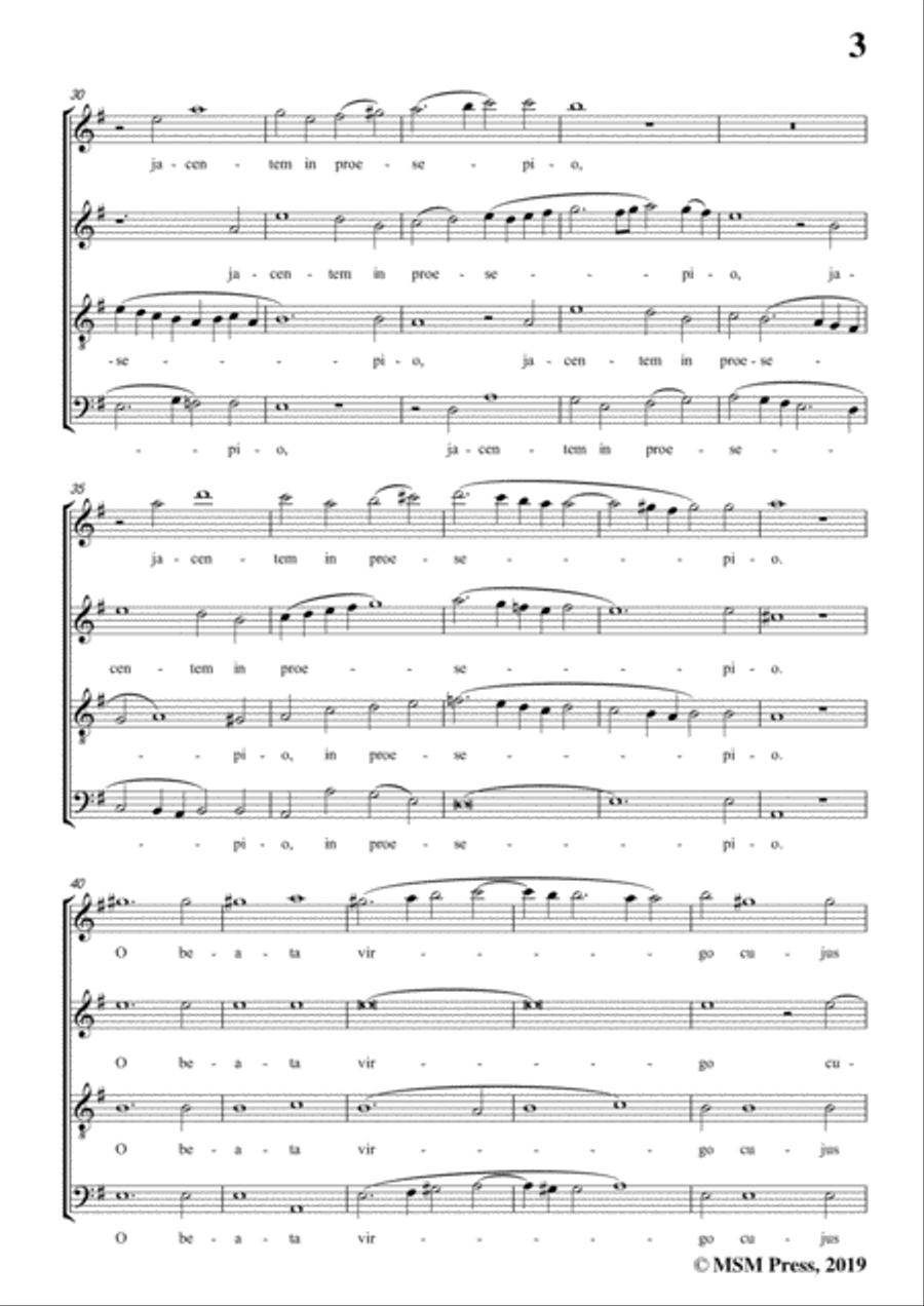 Victoria-O magnum mysterium,in e minor,for A cappella 4-Part scores gallery preview page 5