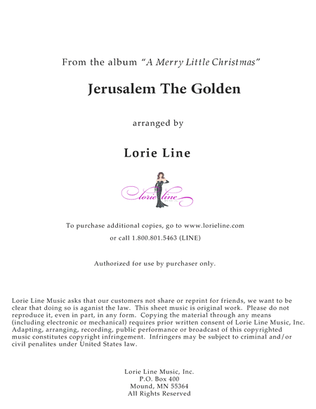 Book cover for Jerusalem The Golden