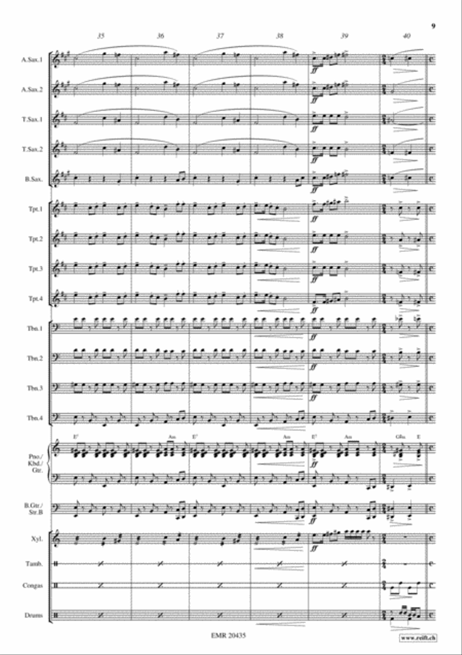 Russian Passion Big Band scores gallery preview page 10