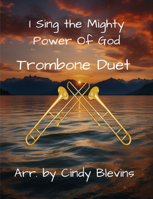 Book cover for I Sing the Mighty Power Of God, for Trombone Duet