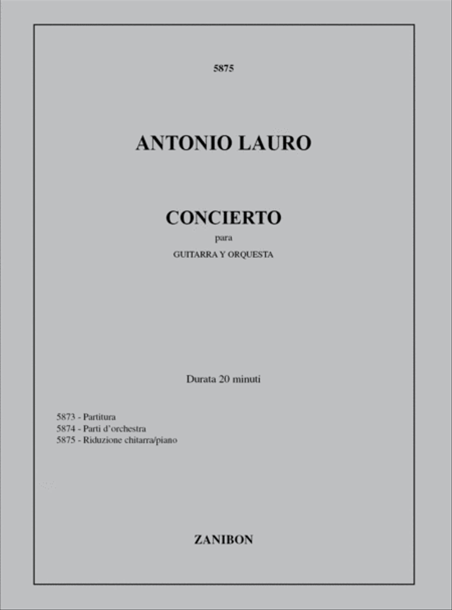 Concierto Para Guitarra Y Orquesta Lute scores gallery preview page 1