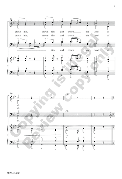 All Hail the Power of Jesus' Name (Choral Score)