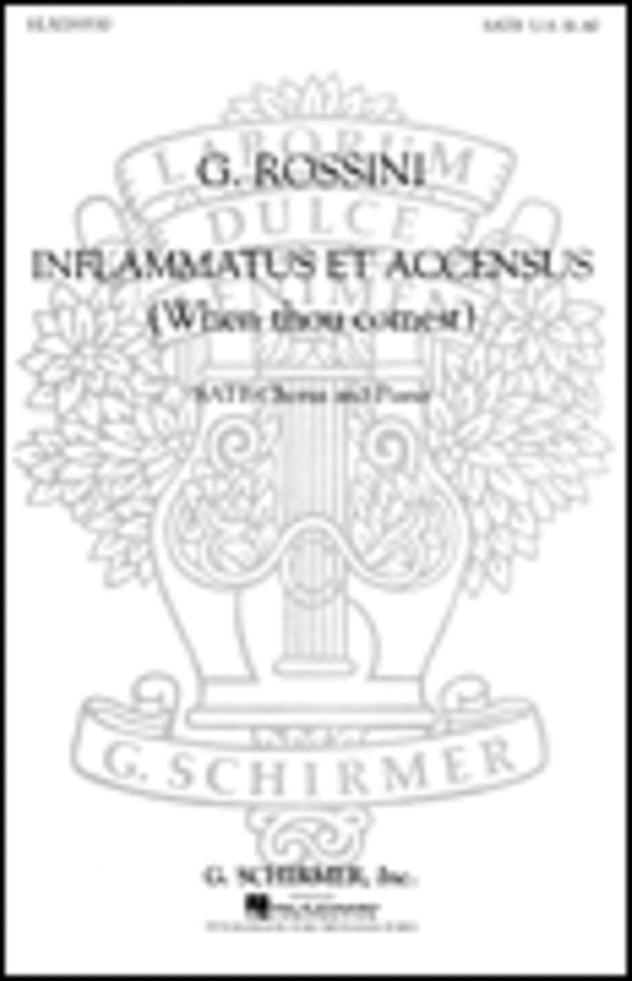 Inflammatus Et Accensus When Thou Comest 4-Part scores gallery preview page 1