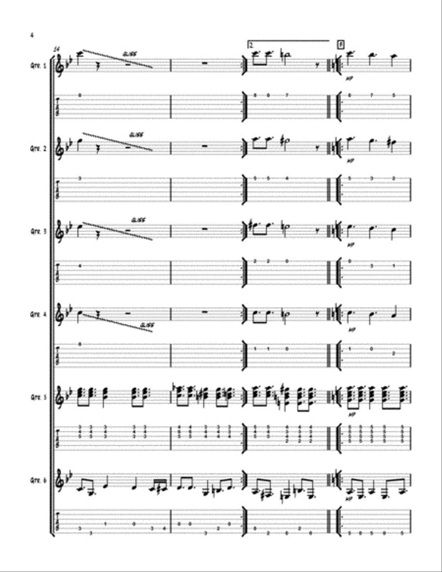 New York Sabor Electric Guitar scores gallery preview page 4