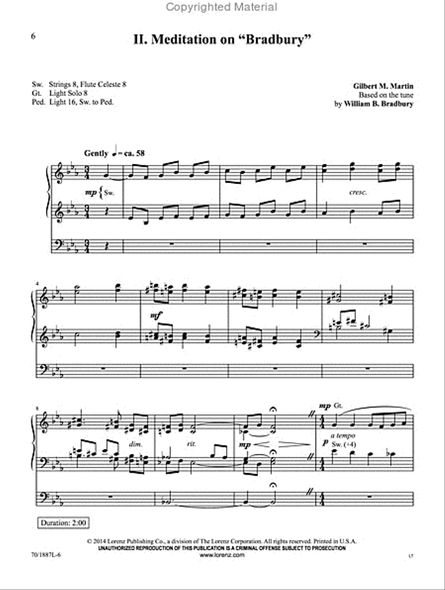 Hymns of Joyful Praise Organ Solo scores gallery preview page 6