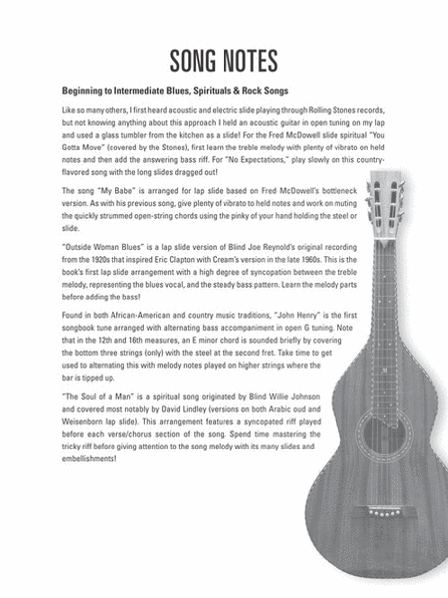 Hal Leonard Lap Slide Songbook Slide Guitar scores gallery preview page 4