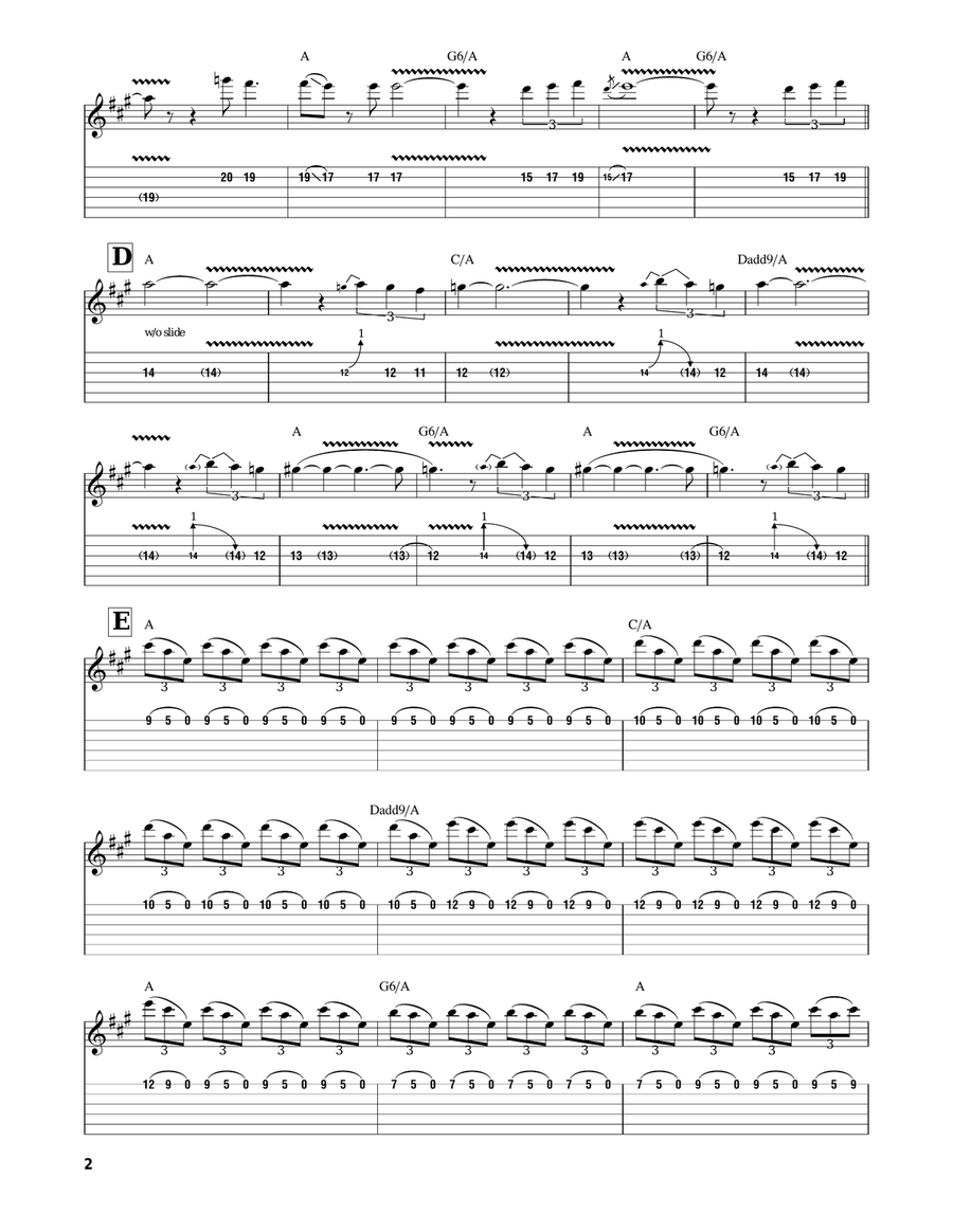 Beck's Bolero Acoustic Guitar scores gallery preview page 2