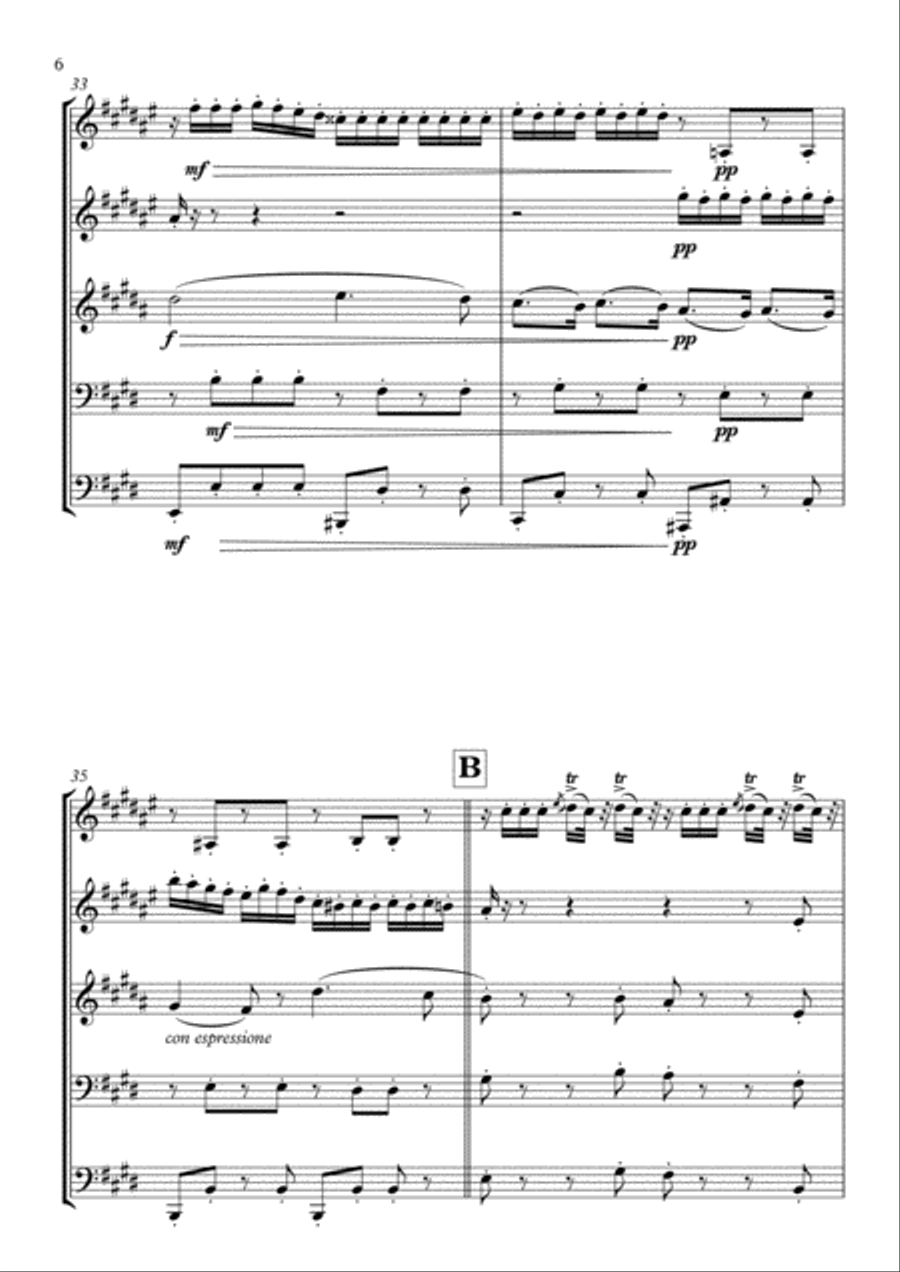 La Traviata - Prelude Brass Ensemble scores gallery preview page 6