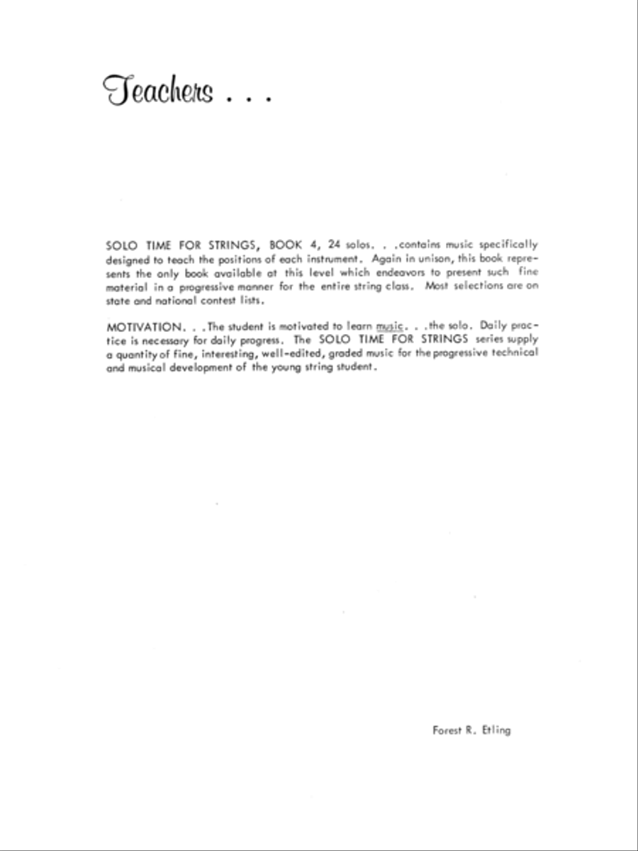 Solo Time for Strings, Book 4 Chamber Orchestra scores gallery preview page 5