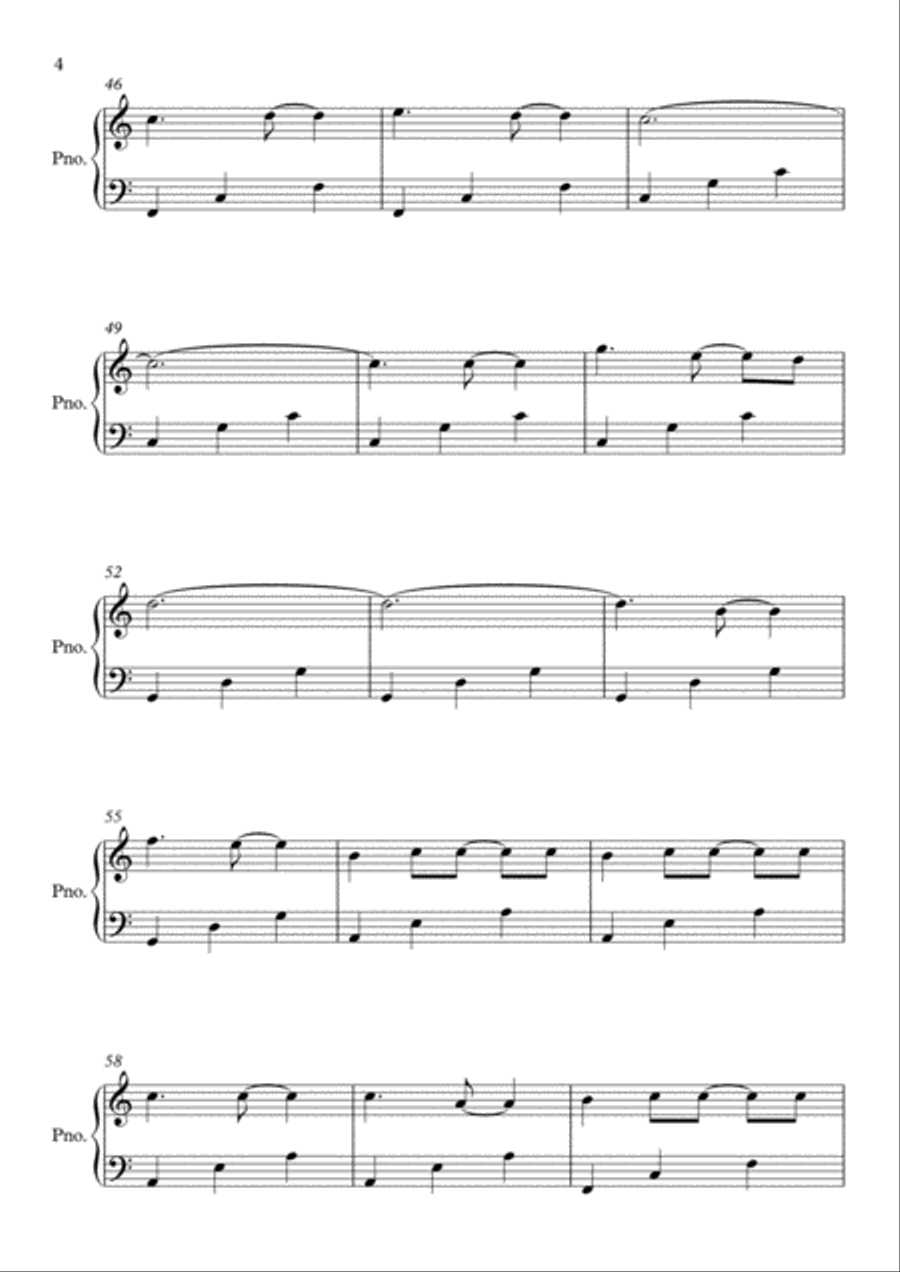 Before You Go Easy Piano scores gallery preview page 4